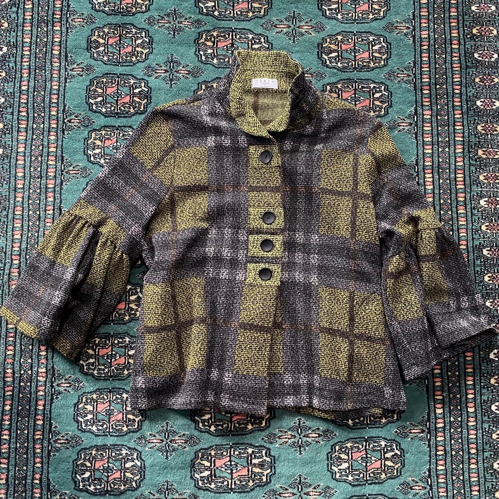 Terra SJ Apparel brand Jacket with pop collar size Large